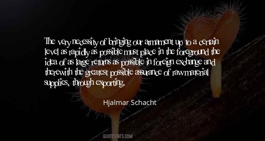 Hjalmar Schacht Quotes #71843