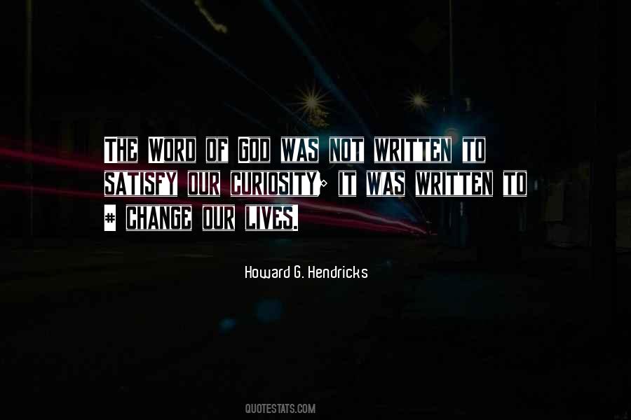 Howard Hendricks Quotes #941194