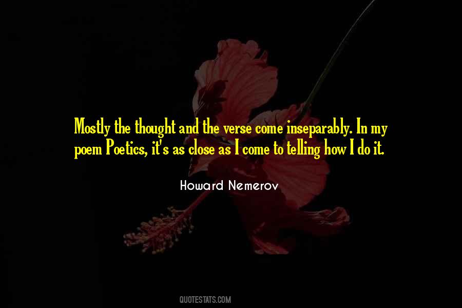 Howard Nemerov Quotes #1645387