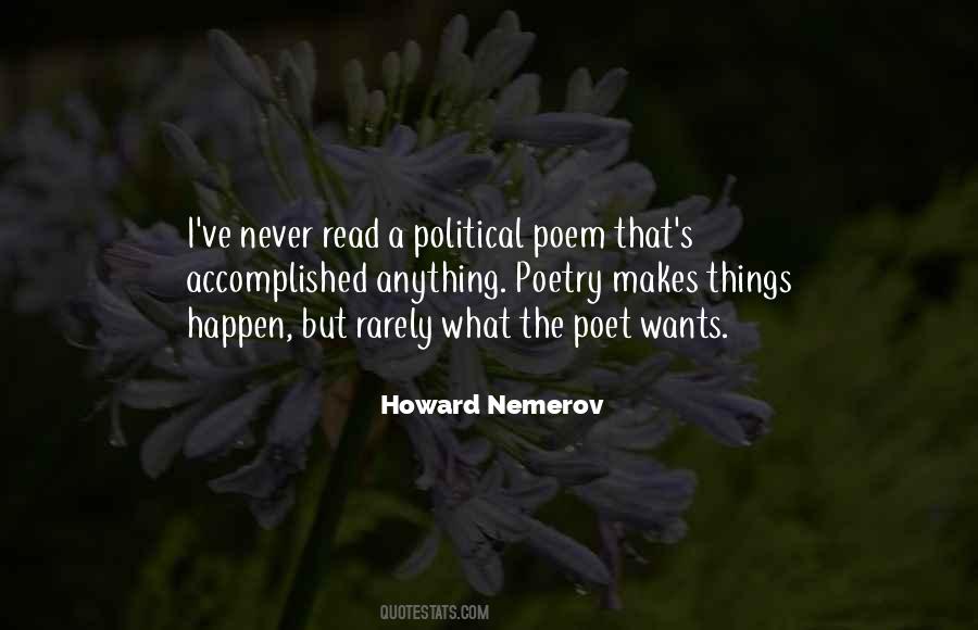 Howard Nemerov Quotes #1868554