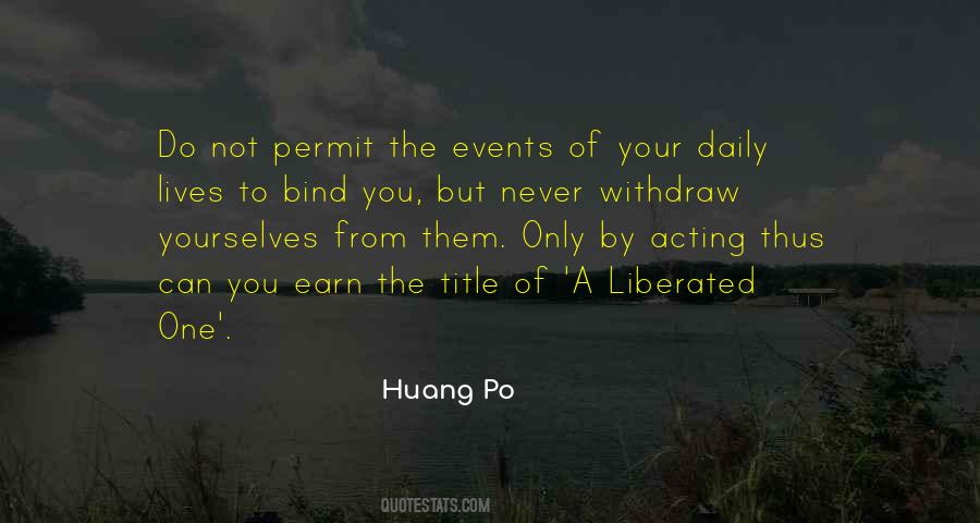 Huang Po Quotes #1553901