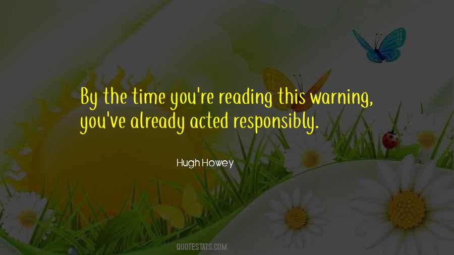 Hugh Howey Quotes #270066