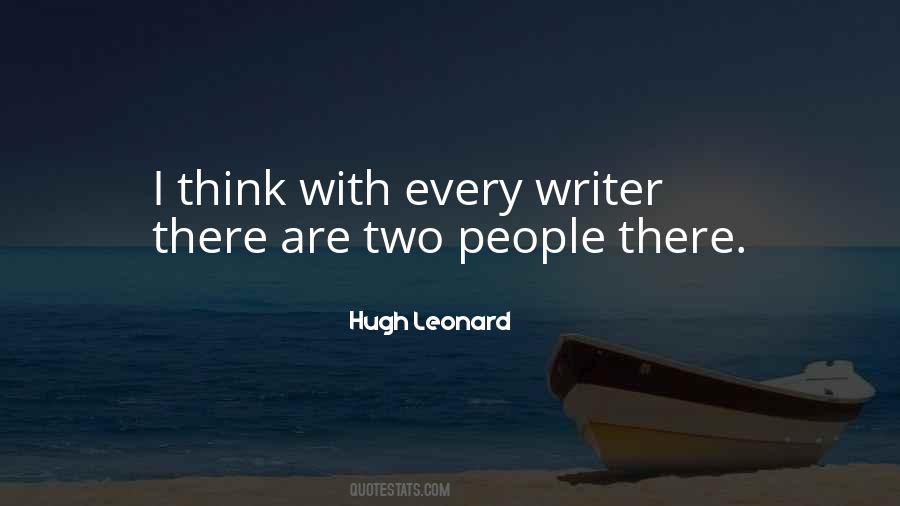 Hugh Leonard Quotes #263787
