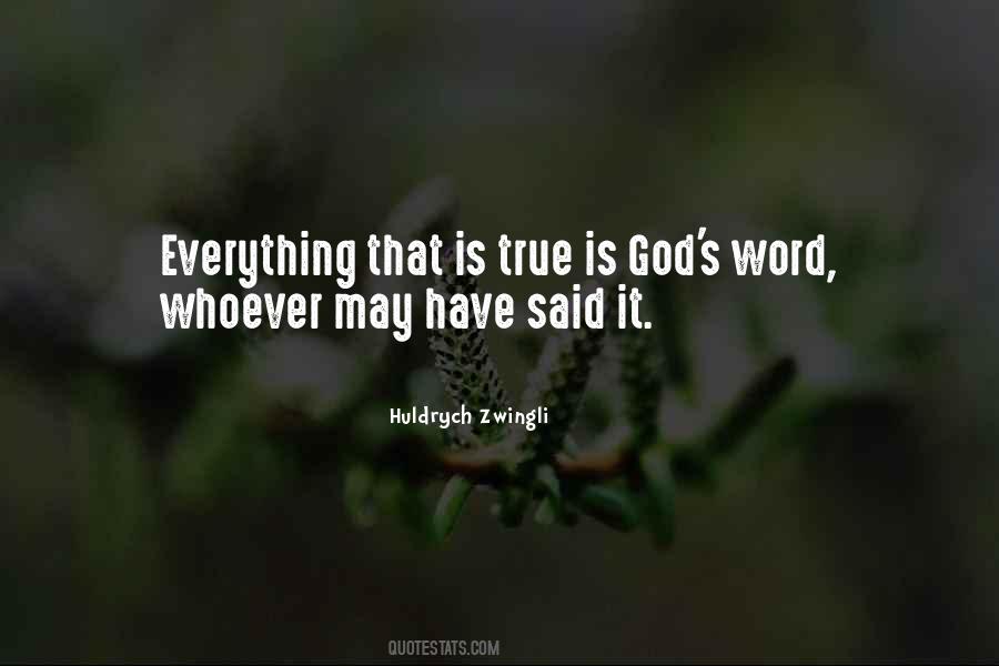 Huldrych Zwingli Quotes #734594