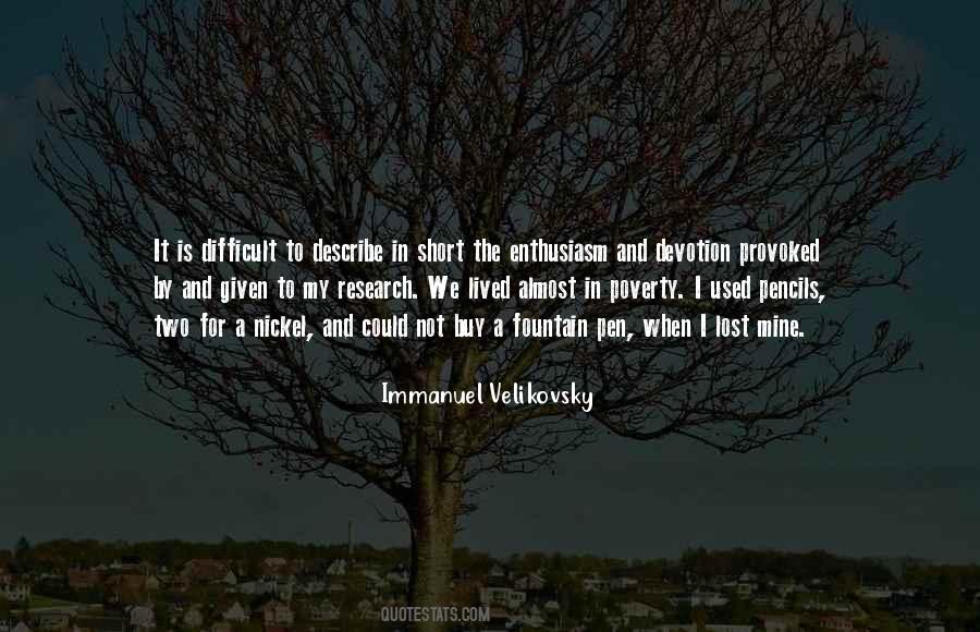 Immanuel Velikovsky Quotes #507042
