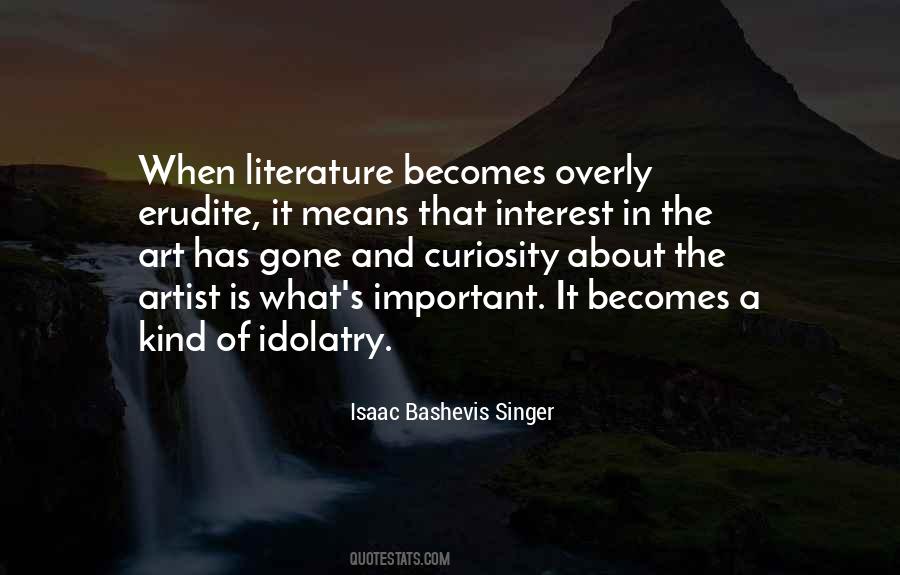 Isaac Bashevis Singer Quotes #169614