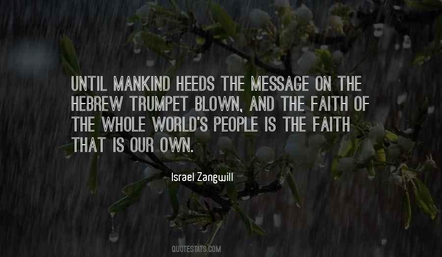Israel Zangwill Quotes #1793294