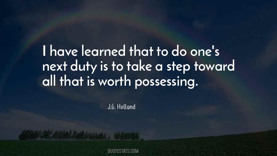 J G Holland Quotes #1256780