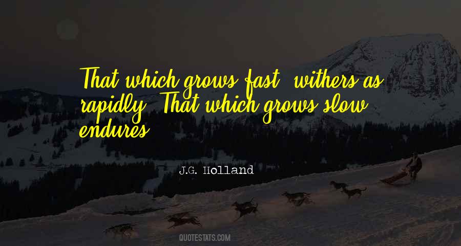 J G Holland Quotes #240343
