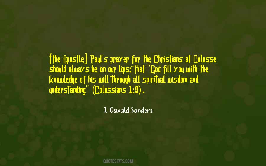 J Oswald Sanders Quotes #1105162