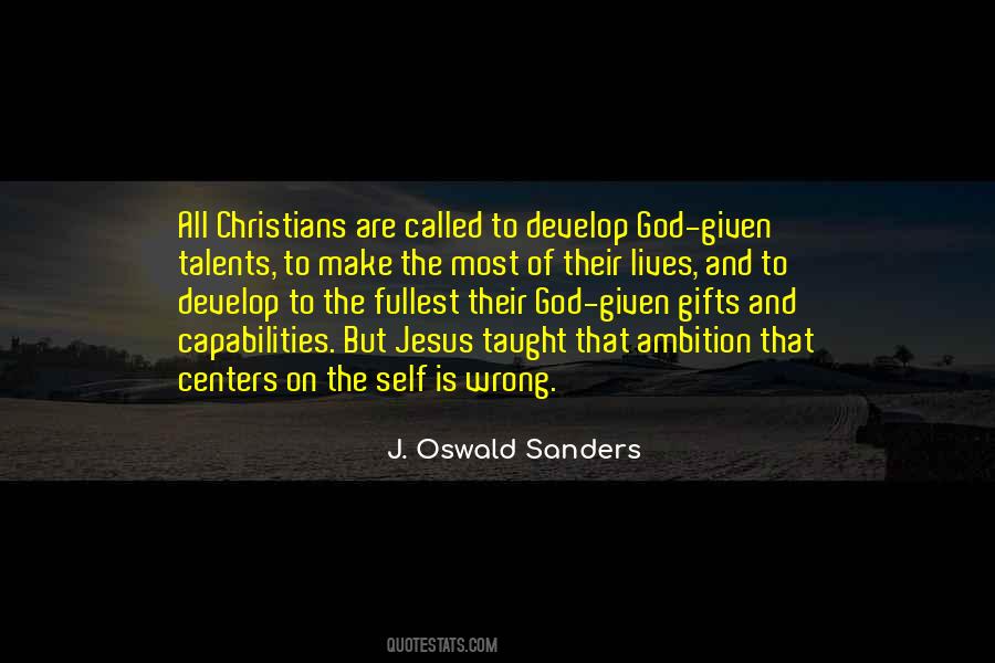 J Oswald Sanders Quotes #1868476