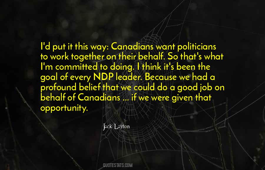 Jack Layton Quotes #1870460