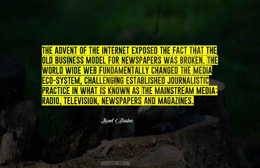 Quotes About Mainstream Media #1122575