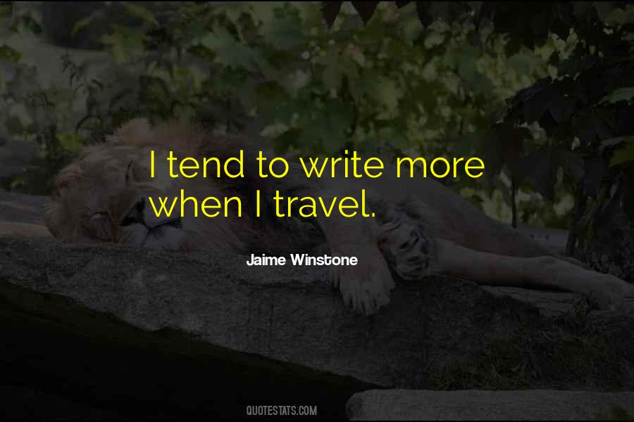 Jaime Winstone Quotes #85845