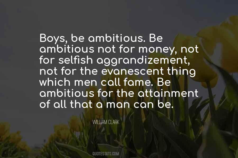 Quotes About Ambitious Man #417413