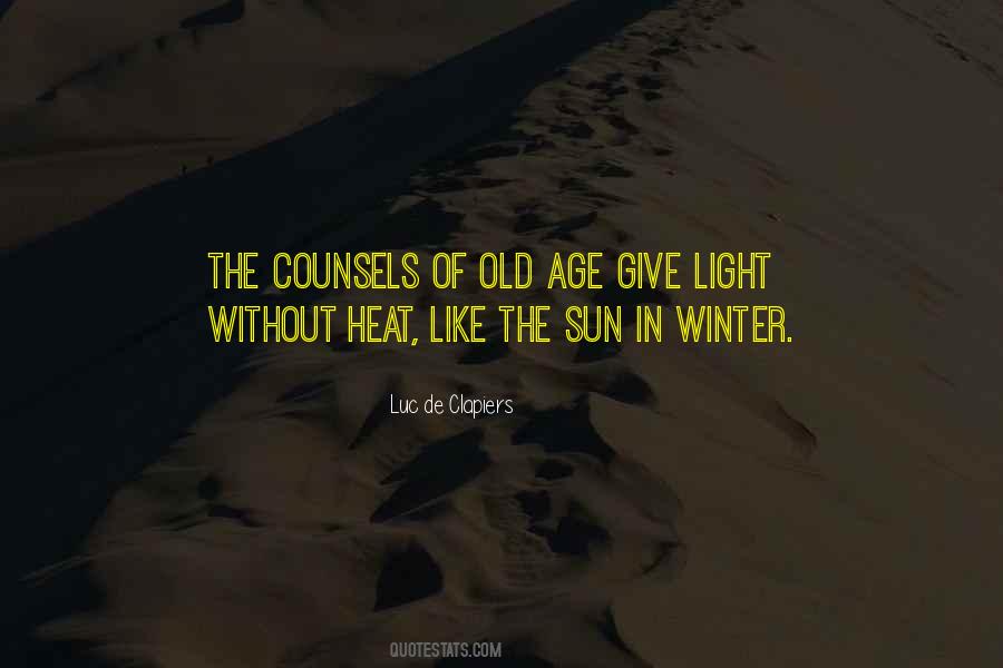 Quotes About Winter Light #660116