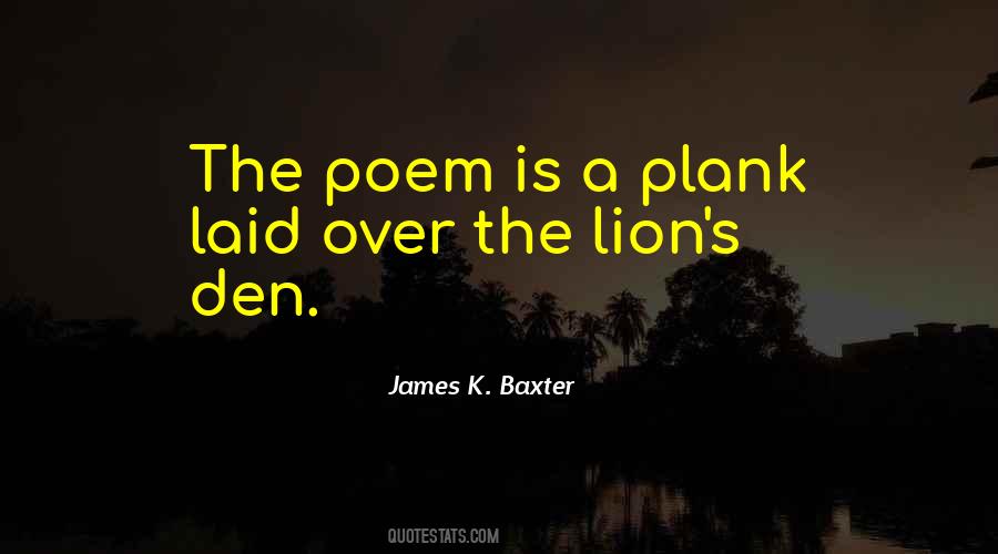 James K Baxter Quotes #1866278