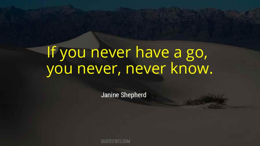 Janine Shepherd Quotes #196915