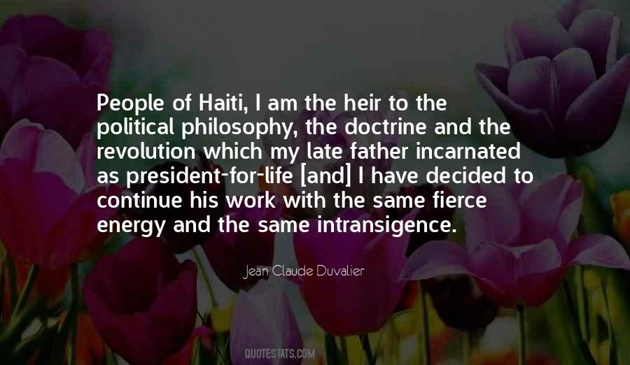 Jean Claude Duvalier Quotes #501772