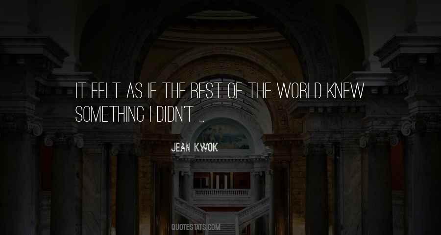 Jean Kwok Quotes #1303426