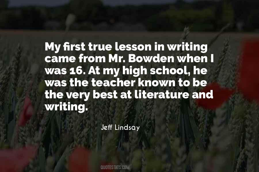 Jeff Lindsay Quotes #509598