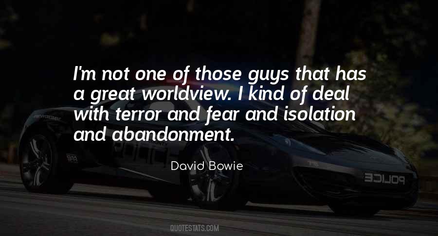Quotes About Terror And Fear #253017