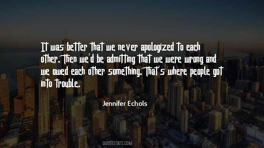 Jennifer Echols Quotes #565261