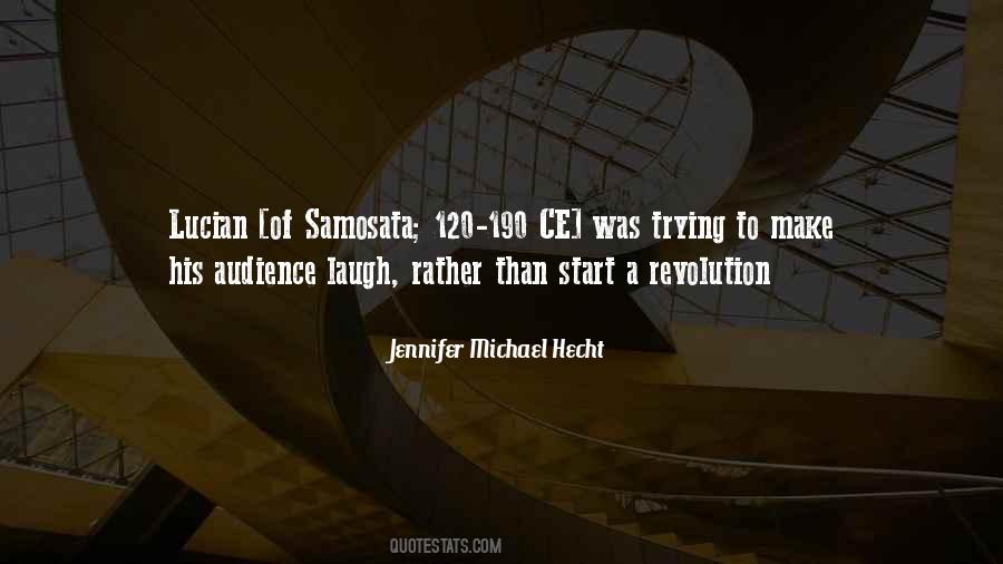 Jennifer Michael Hecht Quotes #1082719