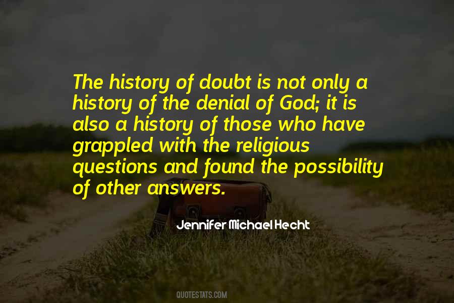 Jennifer Michael Hecht Quotes #1192620