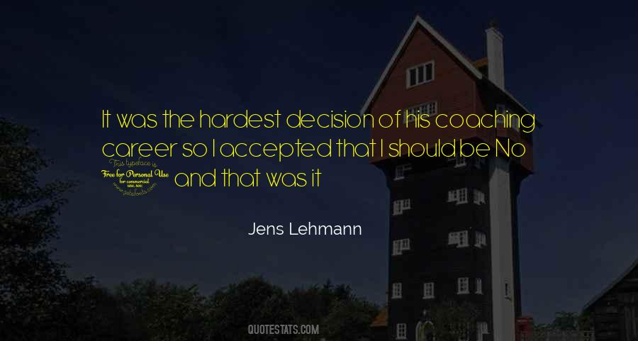 Jens Lehmann Quotes #1740499
