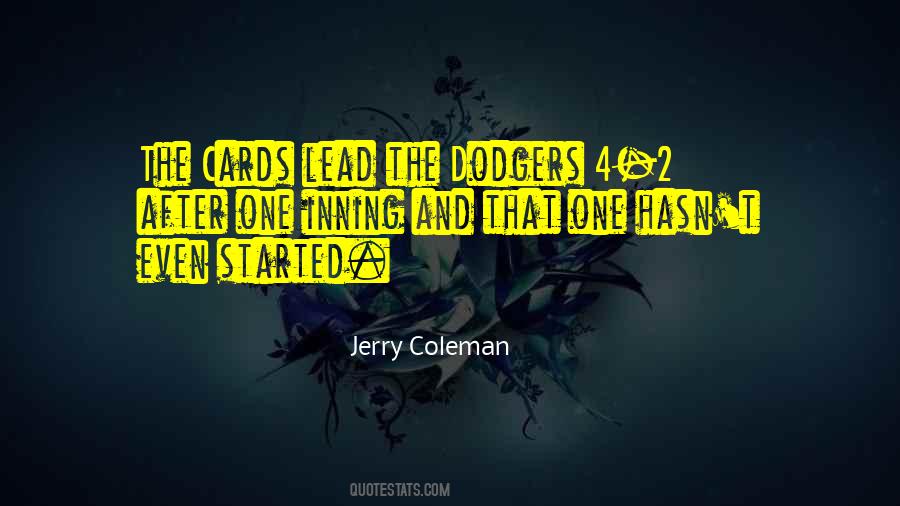 Jerry Coleman Quotes #166724