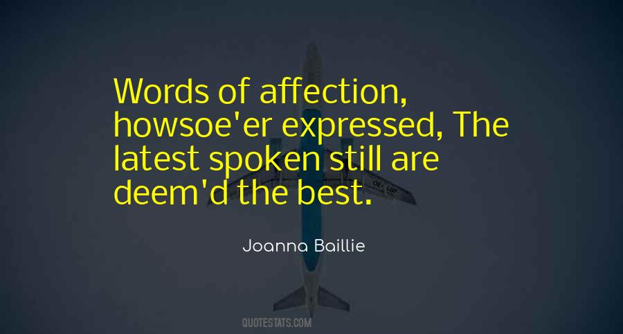 Joanna Baillie Quotes #38435