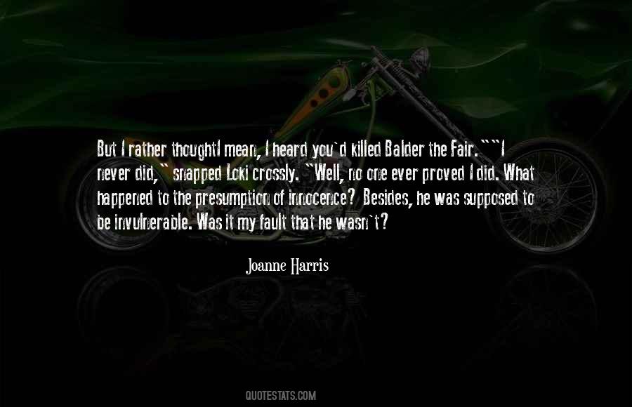 Joanne Harris Quotes #216615