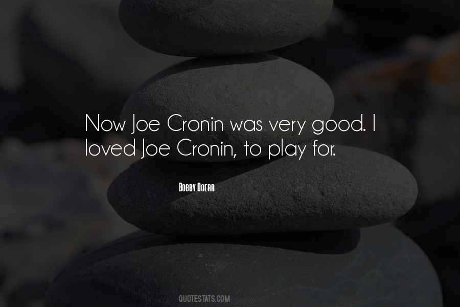 Joe Cronin Quotes #500663