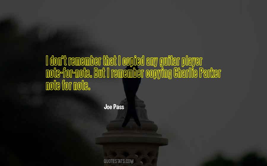 Joe Pass Quotes #975590