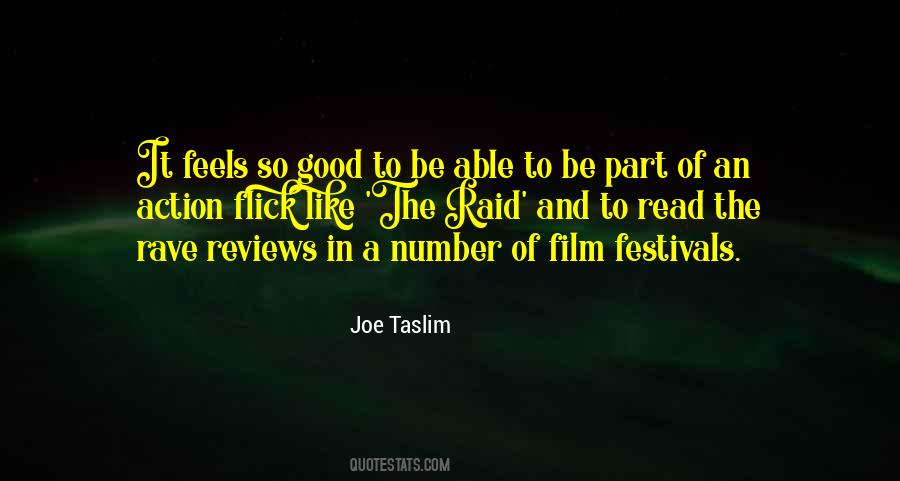 Joe Taslim Quotes #441883