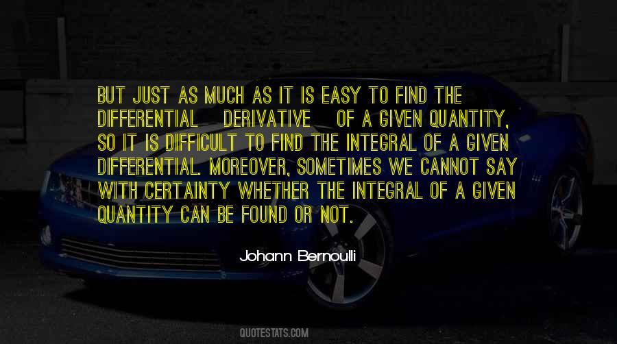 Johann Bernoulli Quotes #65976