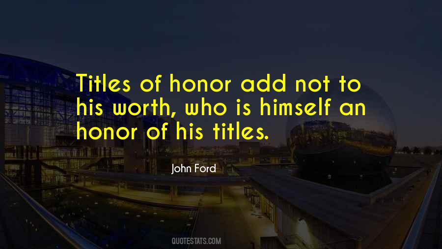 John M Ford Quotes #40525