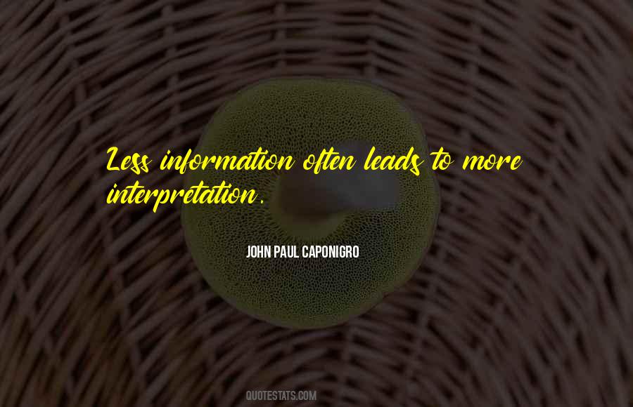 John Paul Caponigro Quotes #519920