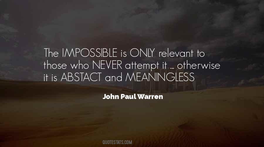 John Paul Warren Quotes #1131811