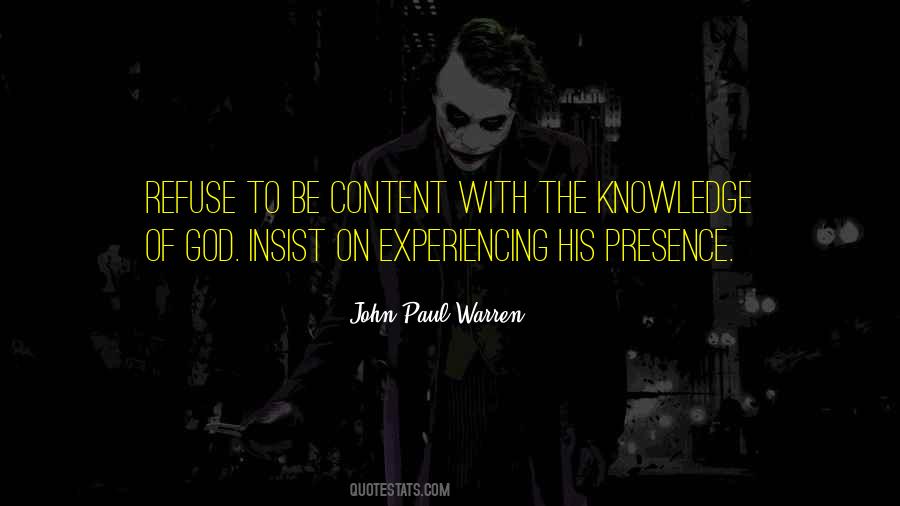 John Paul Warren Quotes #237390