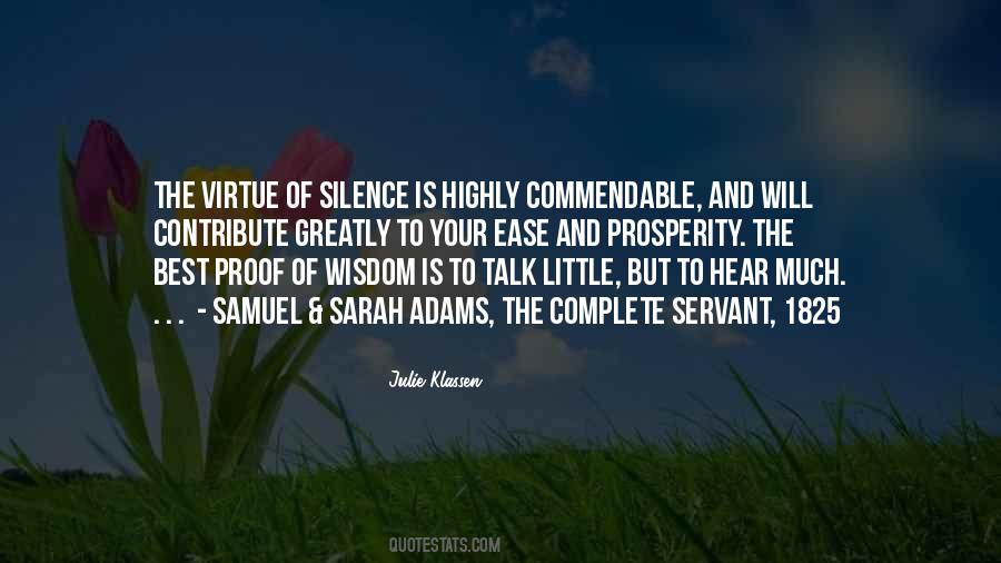Quotes About Wisdom And Silence #542555