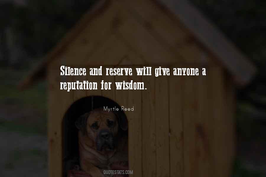 Quotes About Wisdom And Silence #934591