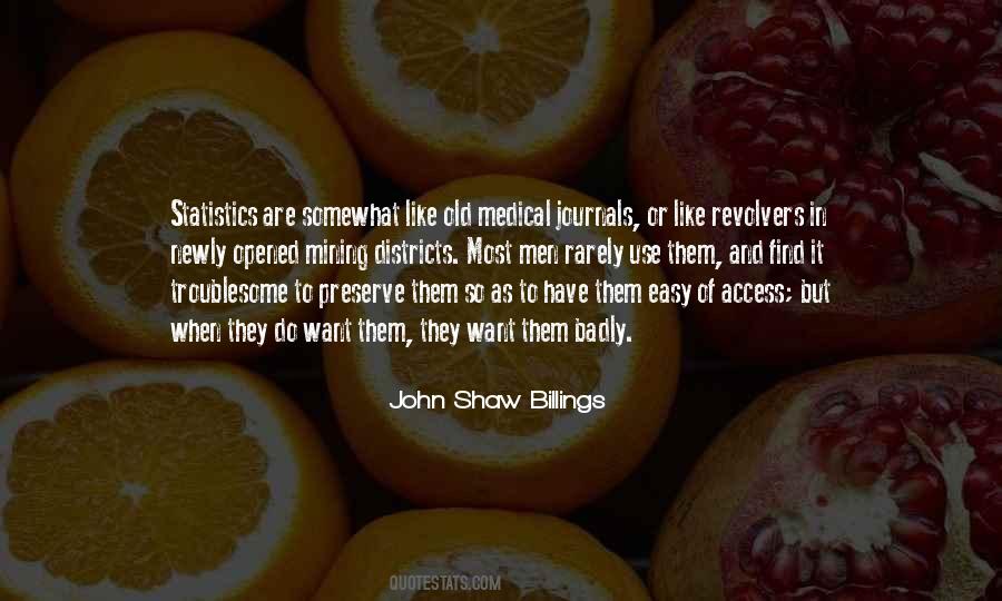 John Shaw Billings Quotes #1571175