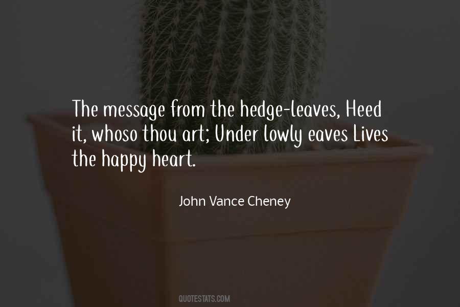 John Vance Cheney Quotes #314544