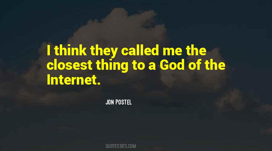 Jon Postel Quotes #1856267