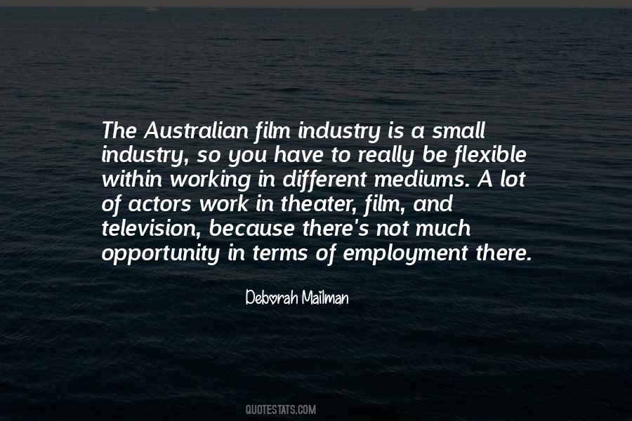 Quotes About The Australian Film Industry #1809480