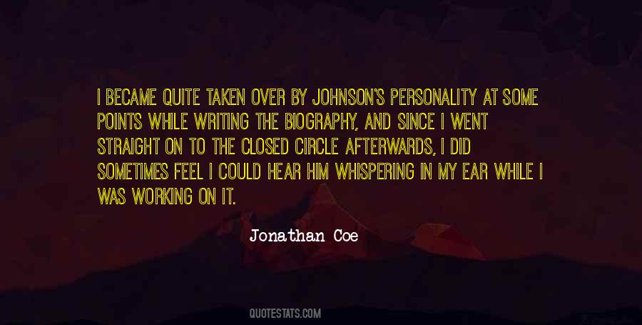 Jonathan Coe Quotes #152344