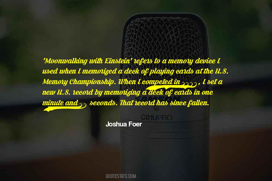 Joshua Foer Quotes #1152240