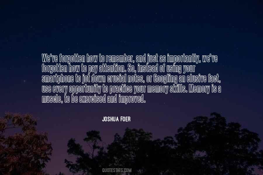 Joshua Foer Quotes #1568143